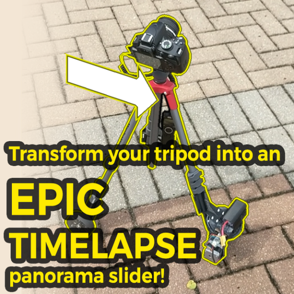 Transform Your Camera Tripod Into an EPIC Timelapse Panorama Slider!